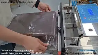 WELCOMEPACK | Chocolate vacuum packaging | Nozzle type vacuum sealer VS-450M