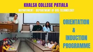 STUDENTS INDUCTION PROGRAMME | DEPARTMENT OF BIO-TECHNOLOGY | 2023