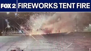 Fireworks tent catches fire, causing explosions in northern Michigan