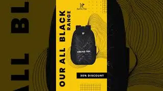 Black: The ultimate classic colour! 30% Off on All Arctic Fox Bags! #arcticfox #backpack #bag