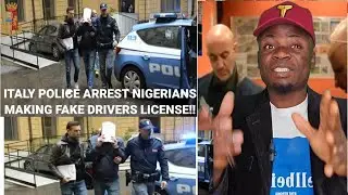 Italy Police Arrest Nigerian M@fia Making Drivers License Exam Fraud
