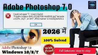 Could Not Open JPG File Because SOFn, DOT, or DHT JPEG Marker Is Missing | Fix 2026 💯Tech With Sumit