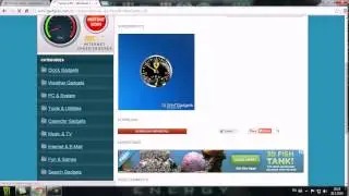 Windows 7 Gadget Clock & CPU Meter