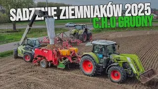 🇵🇱 SADZENIE ZIEMNIAKÓW 2025 w C.H.U GRUDNY ㋡ CLAAS ARION 630☆ FENDT 718 VARIO☆GRIMME | AgroLechuTeam