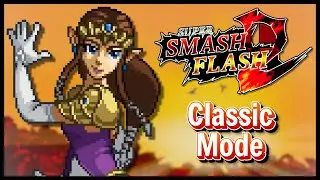 SSF2 Gameplay | Classic Mode with Zelda (Revamp Showcase)