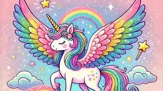 Painting a daricorn 🦄 ice cream 🍦 star 🌟Colors show 🎨 Drawing a Road 