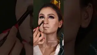 Cocktail makeup look💚✨ #makeup #glitter #makeuptutorial #makeuptransformation #cocktail #shorst