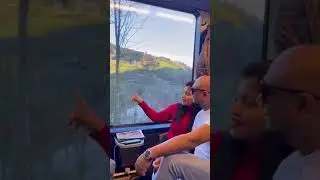 Romance in Swiss Train 🥰🥰 | #shorts