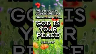 #John1427 #GodIsMyPeace #FaithOverFear #TrustInHim #PeaceBeyondUnderstanding #RestInHisPresence