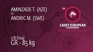 1/8 GR - 85 kg: T. AMINZADE (AZE) df. M. ANDRIC (SWE), 7-3