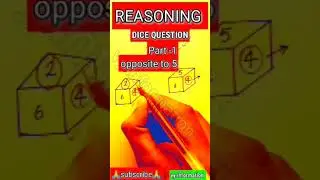 ssc cgl reasoning, reasoning short trick, dice short trick, पासा, dice important question, tet reaso