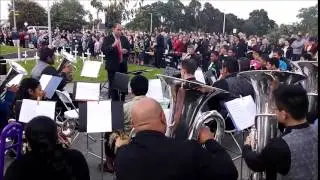 Auckland City Brass @ Mt 2015 Mt Roskill ANZAC Service & Parade