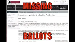 Elections Canada Finds MISSING BALLOTS For Ridings ACROSS CANADA