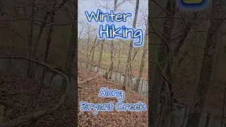 Hiking The Ozark Mountains In Winter #hiking #crunchingsounds #trekking  #shorts #asmr #creek #hike