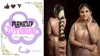 Soft Glam South Indian Bridal Makeup Tutorial | G3 Bridal Studio