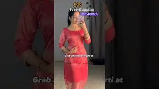 Tissue KURTI 599 free shipping || 8125400105 #kurti #offer @vishnutulasicollections2047
