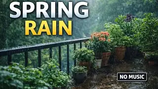 Balcony Rain Sounds | Relaxation & Sleep | No Music