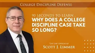 Why Does a College Discipline Case Take So Long