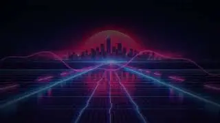 Visualizer for my track Neon Sky! Synced with music.