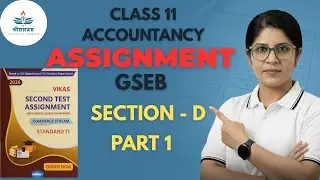 JOURNAL ENTRY| ASSIGNMENT &ndash; SECTION-D | Class 11 | GSEB and CBSE PART 1