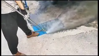 Water sand Blasting machine to Remove Paint #paintremoval #rustremoval #sandblasting #waterjet