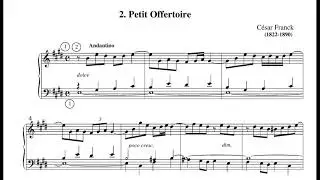 Franck, César (1864): Cinq pièces pour harmonium, op. 23, FWV 26, CFF 32 - Joris Verdin