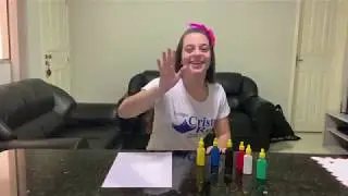 TÉCNICA COM COLA COLORIDA - TIA JAMILE