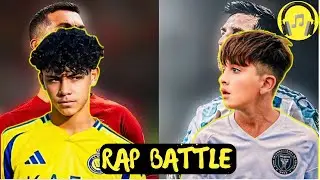 🎵 Ronaldo Jr vs Thiago Messi - Rap Battle  | football song |🎵
