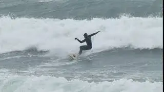 Surfing Laxey Bay 30 Jan 2021 P1020726