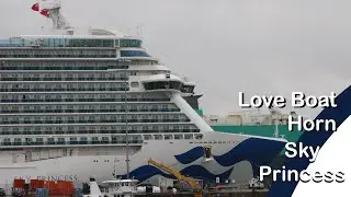 Sky Princess showing off her Love Boat horn at Southampton || 19/10/25