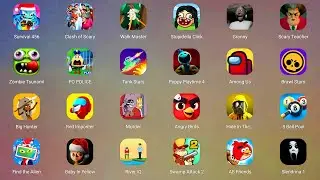 Roblox,Robbery Bob,Zombie Tsunami,Candy Crush Saga,Angry Birds 2,Manuganu 2,Banana Kong 2...