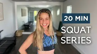 20 MIN SQUAT SERIES | no equipment lower body workout! | The Shed Movement
