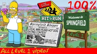 Simpsons hit and run 100%: Level 1