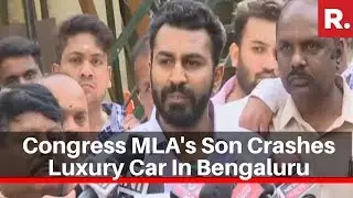 Congress MLA's Son Crashes Luxury Car In Bengaluru, Injures 4 & Runs Away
