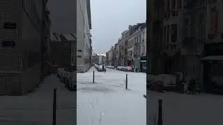 Snow #White roads in the Belgiam #beautiful #song #trending #viral 🙏❤️