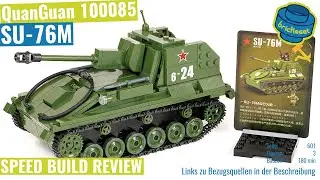 QuanGuan 100085 - SU-76M with interior (Speed Build Review)