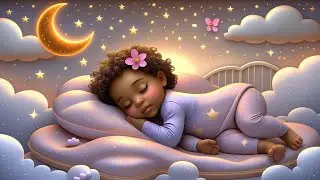 Moonbeam Hugs 🌙 | Gentle Baby Lullaby with Soft Guitar & Whispering Vocals for Deep Sleep