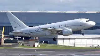 RARE! A318-100 ACJ Alpha Star 🇸🇦 Saudi Arabia Landing & Takeoff at Lisbon Airport