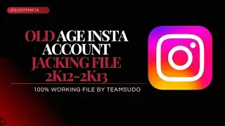 HIGH FOLLOWER  INSTA JACKING FILE 2k12 | TEAM-SUDO  | #instagram #explore #tech #ban #newbanner #