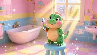 Ding Dong Dino&rsquo;s Toothbrush Time | Fun Healthy Habits Rhyme for Kids | Nursery Rhymes