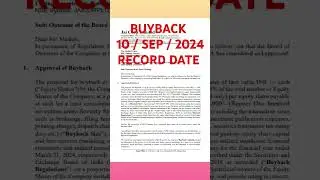 💥 Buyback 💥 Jai corp Ltd share #buyback update #stockmarket #bse #nse #smju #trading #trending