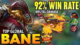 92% WIN RATE! BANE BEST BUILD 2021 | TOP GLOBAL BANE GAMEPLAY | BANE | MOBILE LEGENDS✓