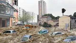 Сегодня в Аргентине хаос! Шторм, наводнение унесло автомобили и дома в Баия-Бланке