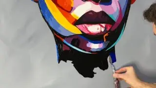 Artist flexes cutting-edge skills with a SURREAL palette knife acrylic artwork || WooGlobe