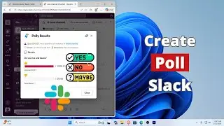 Как создать опрос в Slack