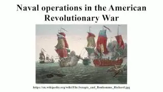 Naval operations in the American Revolutionary War