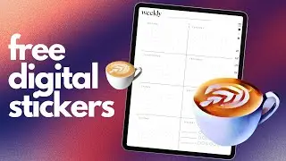 Create Aesthetic Digital Stickers for FREE (+ Free Digital Stickers for GoodNotes)