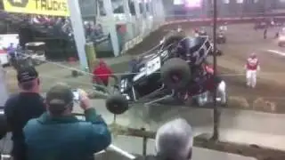 Joey Moughan flips at 2012 Chili Bowl