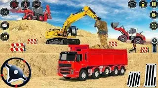 Real City Construction Simulator 2026 - City Road Builder Excavator Trucks 3D - Android Gameplay 