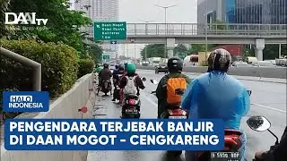 Pengendara Terjebak Banjir di Daan Mogot Cengkareng | Halo Indonesia